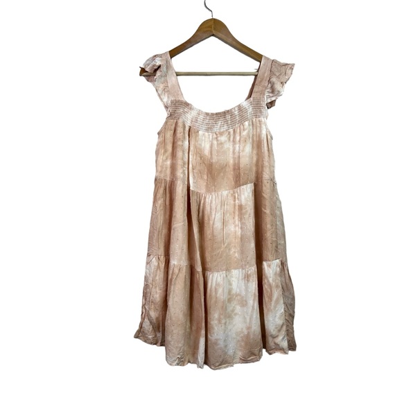 TALULAH Women’s Short Sleeve Pink and White Print Casual Summer Dress Size L - Picture 3 of 10